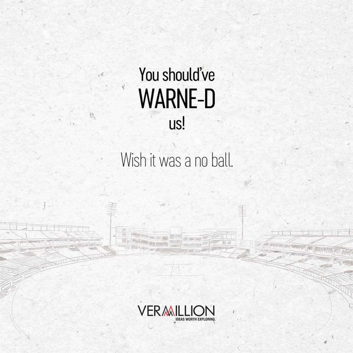 VermmillionComm's tweet photo. Farewell legend. The game and the ground will miss you!

#vermmillioncommunications #ShaneWarne https://t.co/bHCnIhbeH1
