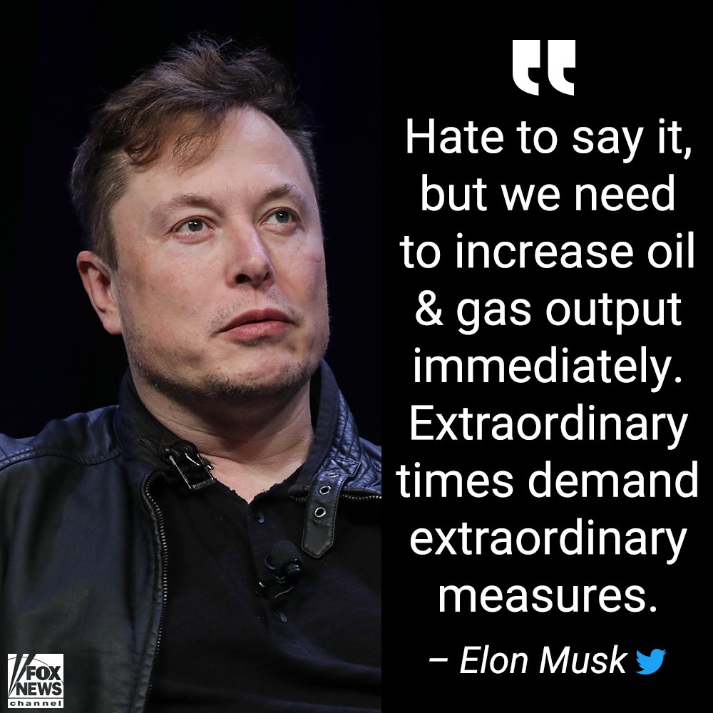 A 'MUSK'-READ: Tesla founder takes unlikely position on US oil production fxn.ws/35QW2oU