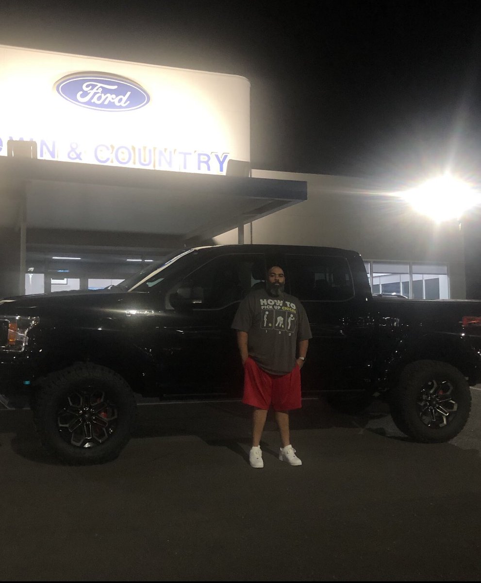 fullstackbk's tweet photo. Meet Goliath. I got new truck. #f150blackwidow. #FullstackBK https://t.co/01lxH4HTZX