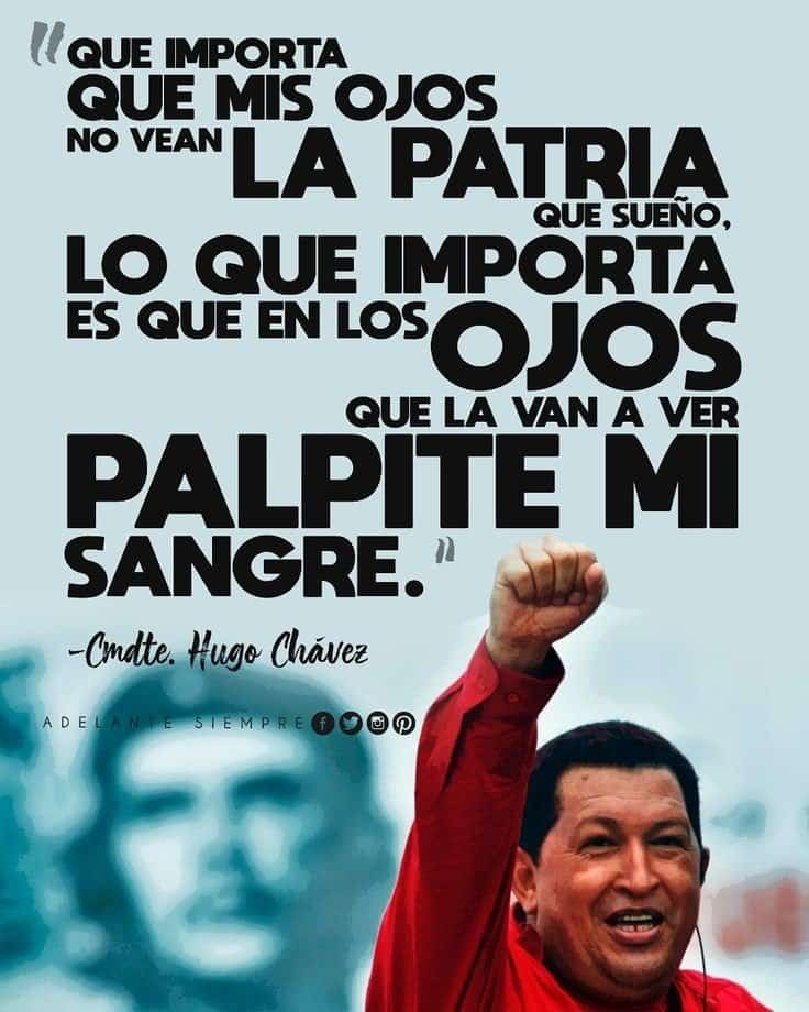 En el 9no.aniversario de su Tesnsito a la Inmortalidad, Chavez vive en cada revolucionario que en América y el Mundo lucha por una nueva sociedad justa y solidaria que solo es posible luchando contra el imperialismo y capitalismo causante de las injusticias en el planeta.