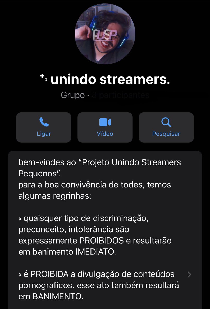 projctsus's tweet photo. por isso, criei dois grupos no WhatsApp para o projeto. o primeiro (https://t.co/5rRbJ44rkf) é para streamers pequenos fazerem amizades, se conhecerem etc. já o segundo (https://t.co/o7M9Y7ftHv) é estritamente para a divulgação das lives e outros conteúdos. https://t.co/A4VV9q48WV
