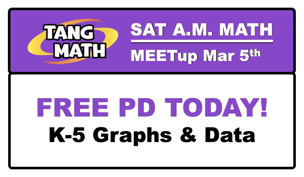 gregtangmath's tweet photo. What's about a million times more important to spend time on than standard algorithms? Graphs & Data. Best age to start? Early!
Join us and see how both can be used to teach number sense, operations, reasoning, and problem-solving. No to the status quo!
https://t.co/qidcaskC9T https://t.co/p283cuucCd