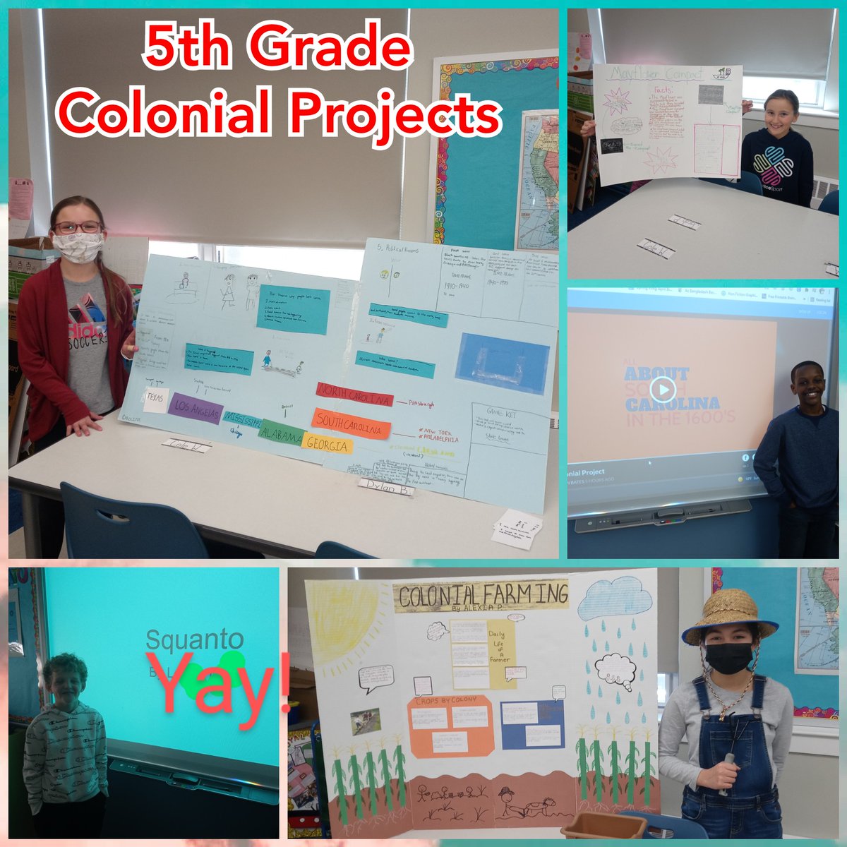 coachman6th's tweet photo. Here are some more of the amazing 5th-Grade Colonial Projects. #clsstripes #ellingtonshines https://t.co/bOBKSaQ0ik