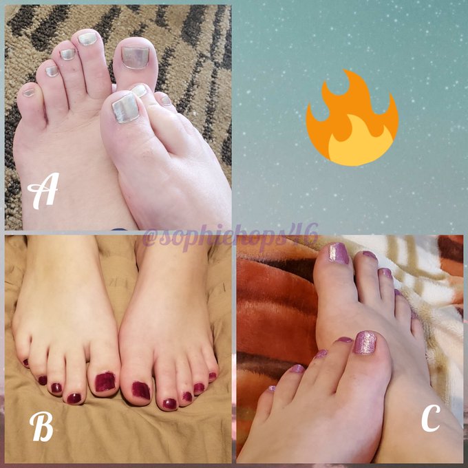 Which color is your favorite? Retweet and tell me what color I should do next!   #feet #feetloversonly<a href="/tag/feet"class="tags"><span>#feet</span></a><a href="/tag/footgoddess"class="tags"><span>#footgoddess</span></a><a href="/tag/contentforsale"class="tags"><span>#contentforsale</span></a><a href="/tag/dmmeguys%20"class="tags"><span>#dmmeguys </span></a>