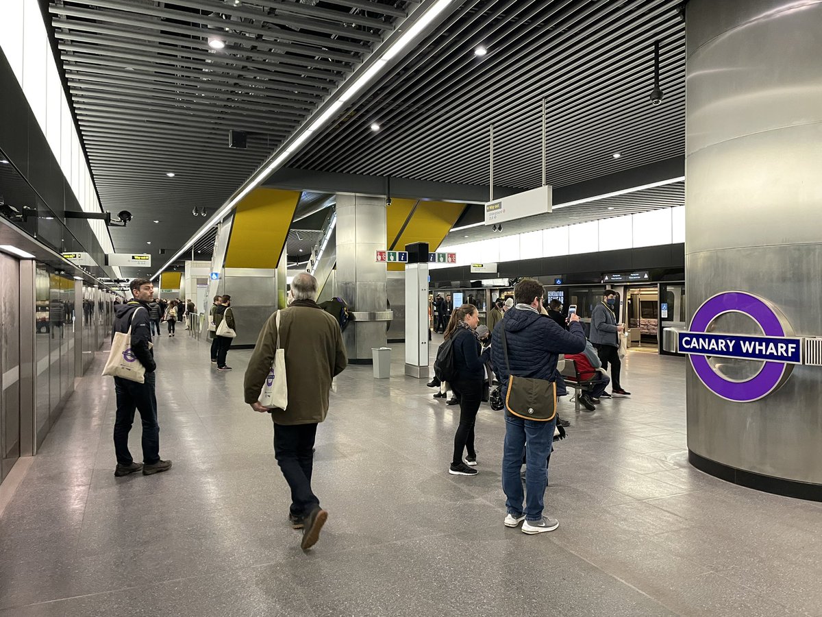 SimonZev's tweet photo. Finally, station evacuation. The platforms are deep here so the mezzanine to surface escalators are long! Popping up outside & #TrialOps for another weekend completed. I was not expecting to take part in this so thank you to those who made this happen. You know who you are 🙏 🟪 https://t.co/uEhgLmJE0T