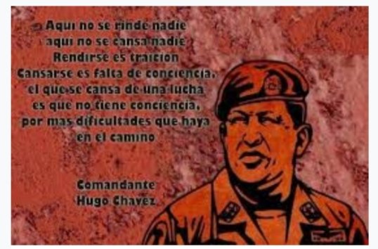 Ser revolucionario no es arrastrarse a una conciencia comprada ni mucho menos 
tener la moral en el bolsillo.
#ChávezVive #ChávezPorSiempre
#HéroesDeLaSalud
<a href="/cubacooperaven/">Brigada Médica Cubana en Venezuela</a> <a href="/CubaVa_Bolivar2/">Grupo Trabajo Estadual Bolívar</a> <a href="/Cubacooperabol2/">Brigada Médica 🇨🇺 Bolívar🇻🇪</a>