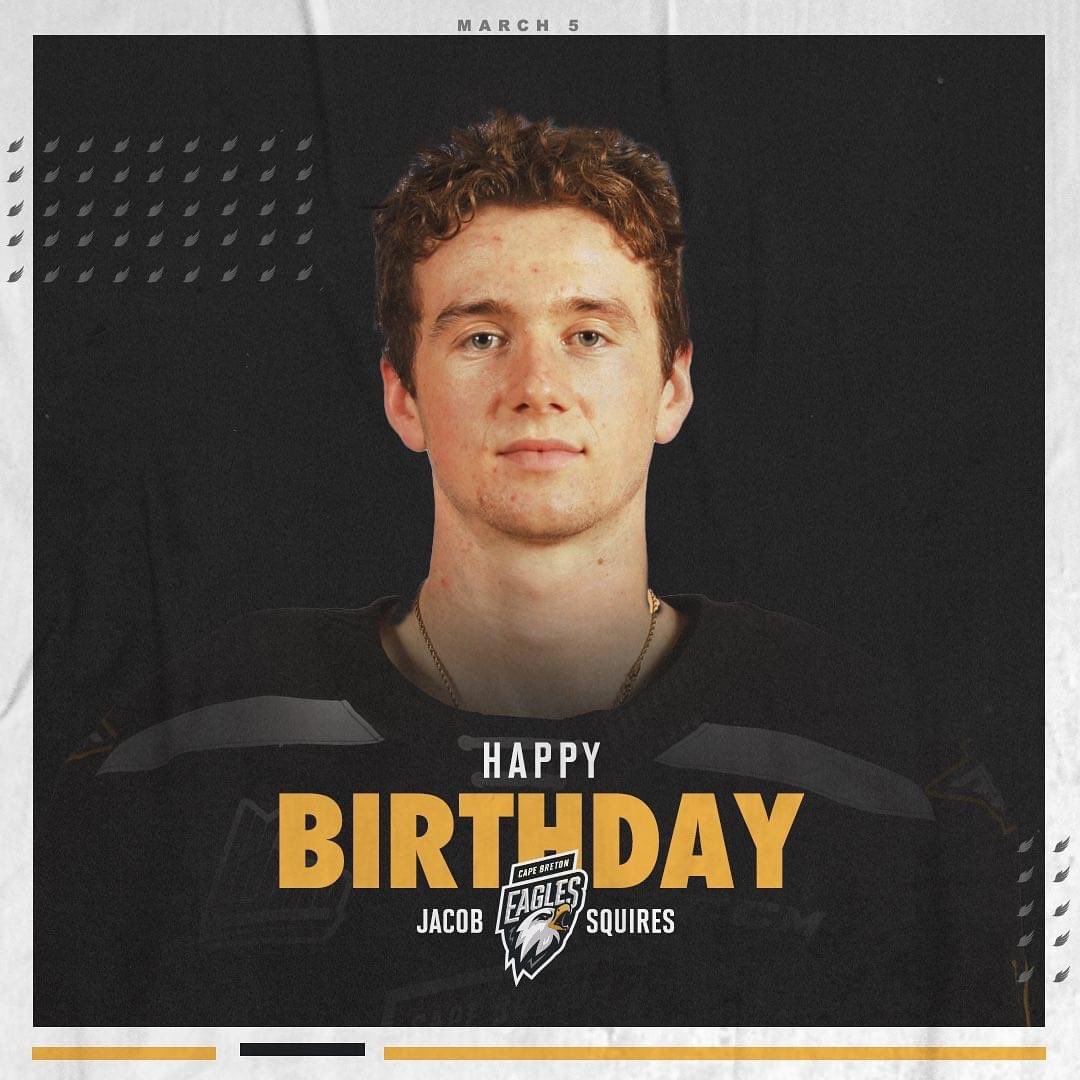 CBE_Store's tweet image. Huge happy 19th birthday to Eagles blueliner @squires.15 🎂🥳 hope you have a great day Jacob!