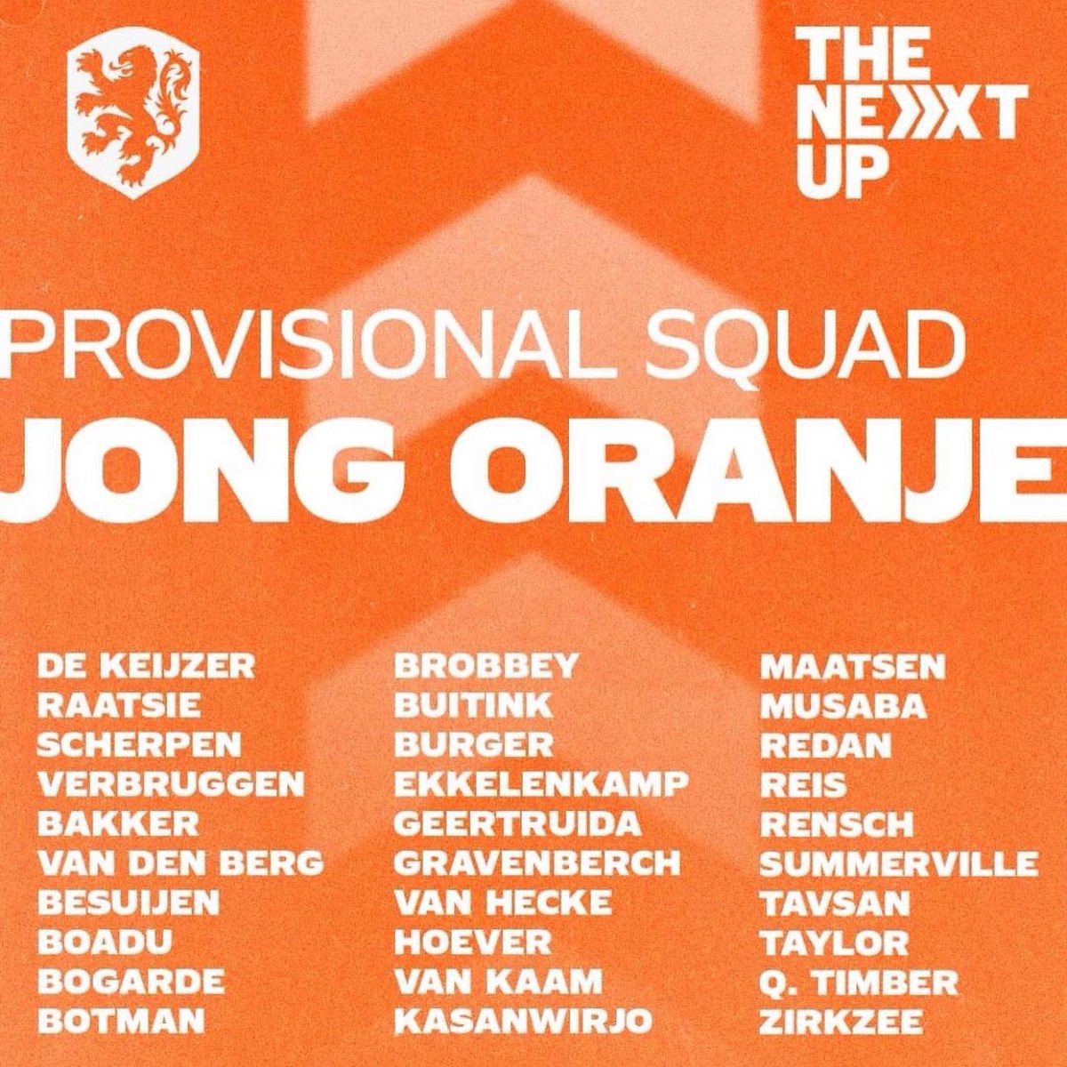 Tactalyse's tweet photo. 🔺 | International football 

At the end of march, there will be international football.⚽️

We are proud of the players who made it into the (provisional) squad:
🇳🇱 3 players 👀
🇳🇱 U21 - 3 players 👀
🇳🇬 1 player 

#coaching #football https://t.co/MTOhJUlhK2
