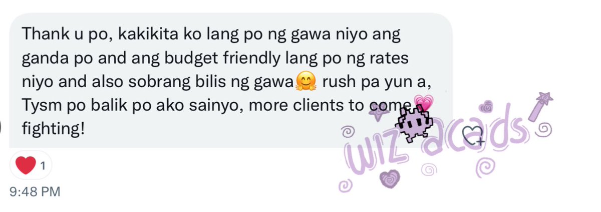 wizacads's tweet image. BIRTHDAY FEEDBACKS  🎂

ꔛ ꒰ #thanks_wiz ꒱ ꔛ

🏷 reflection paper infographics poster slogan brochure magazine sanaysay pagawa module movie review book analysis movie summary editing works video edit picture edit essay writer