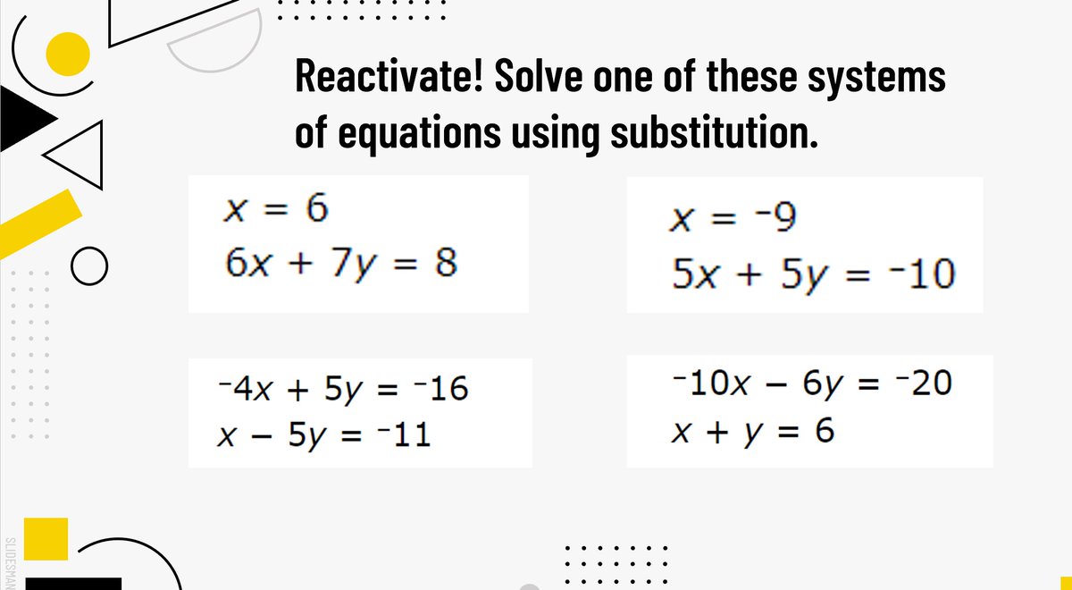 lhubbar3's tweet photo. Giving students a choice to start the math lesson on Monday. https://t.co/KFlLaJvdvu