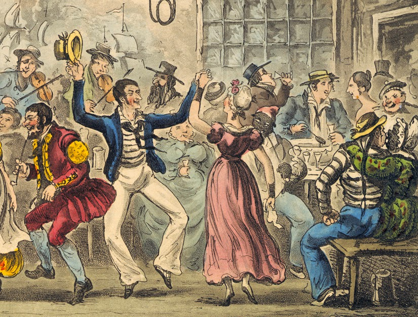 Liverpool 1851. A brothel visit could result in sailors being robbed or 'skinned' of all their clothing.  Naked sailors were often seen running through the streets as they headed back to ship.  One unfortunate was chased by a mob who "shouted and hooted and pelted him with mud."