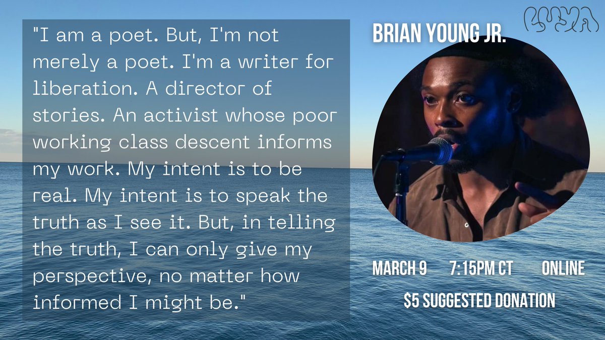 luyapoetry's tweet photo. Get to know this month’s featured artist, Brian Young Jr. (@/yobrian.jr on IG) 📝 We’re especially excited to have them because this is their first time ever being featured at a poetry open mic! 🥳 RSVP: https://t.co/qlyA9Xv4nR 🌊 (1/6)

#blackpoets #poetsofcolor #bipocpoets https://t.co/wLOGUVPC2t