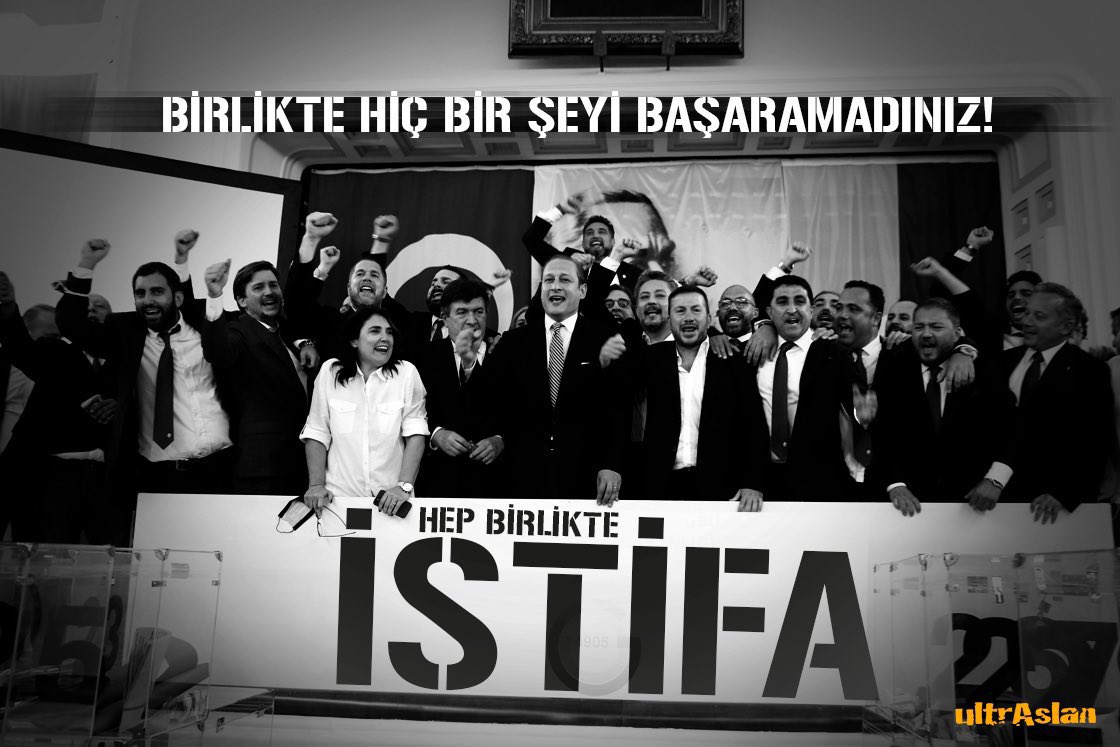 BİRLİKTE HİÇ BİR ŞEYİ BAŞARAMADINIZ

HEP BİRLİKTE İSTİFA EDECEKSİNİZ…

#buraktorrenteleleistifa 
#BurakElmasİstifa