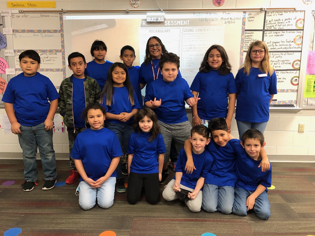 Today at ABS, it was dress like your teacher or a genius day (but really, they're one in the same.) 
Here is Mrs. Gallegos 3rd grade class full of mini Mrs. Gallegos. 
#ABSProud #SomosABSLions #LoveMyLISD