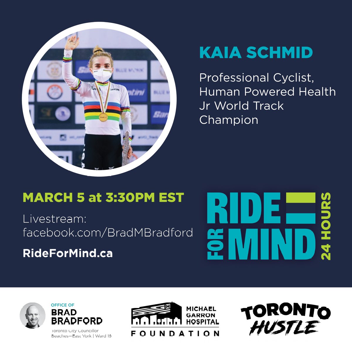 Toronto_Hustle's tweet photo. #RideforMind https://t.co/NxQE3subDa