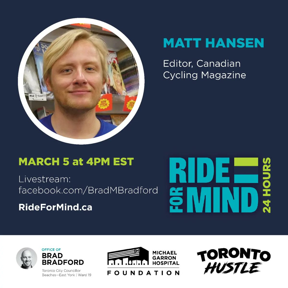 Toronto_Hustle's tweet photo. #RideforMind https://t.co/NxQE3subDa