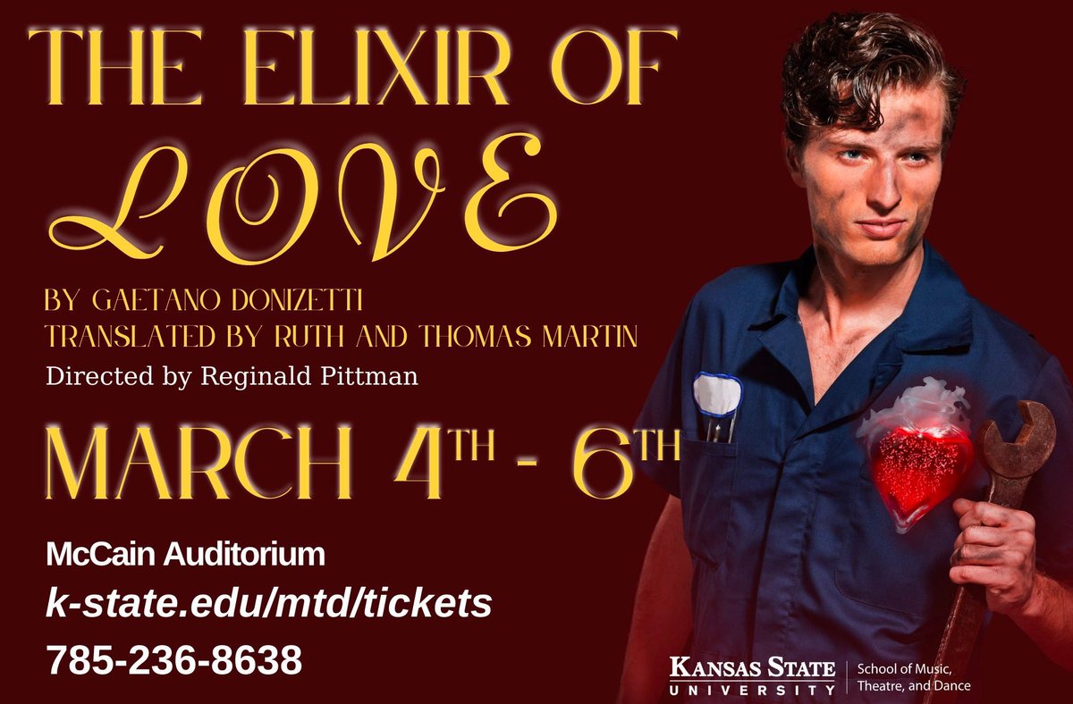 MhkToday's tweet photo. Music!

7: The Boxed Winos @AuntieMaes
7: Prairie Rose DJ Johnny at Post No. 17
7:30: @kstatemtd's 'The Elixir of Love' at the McCain
7:30: 'Karaoke &amp; Cooking' at Frith Community Cntr

INVITE a friend &amp; enjoy!

For more Manhappenings, visit https://t.co/cjHjIZ6WUQ!
#WeAreWeavers https://t.co/kD3DSm5fkI