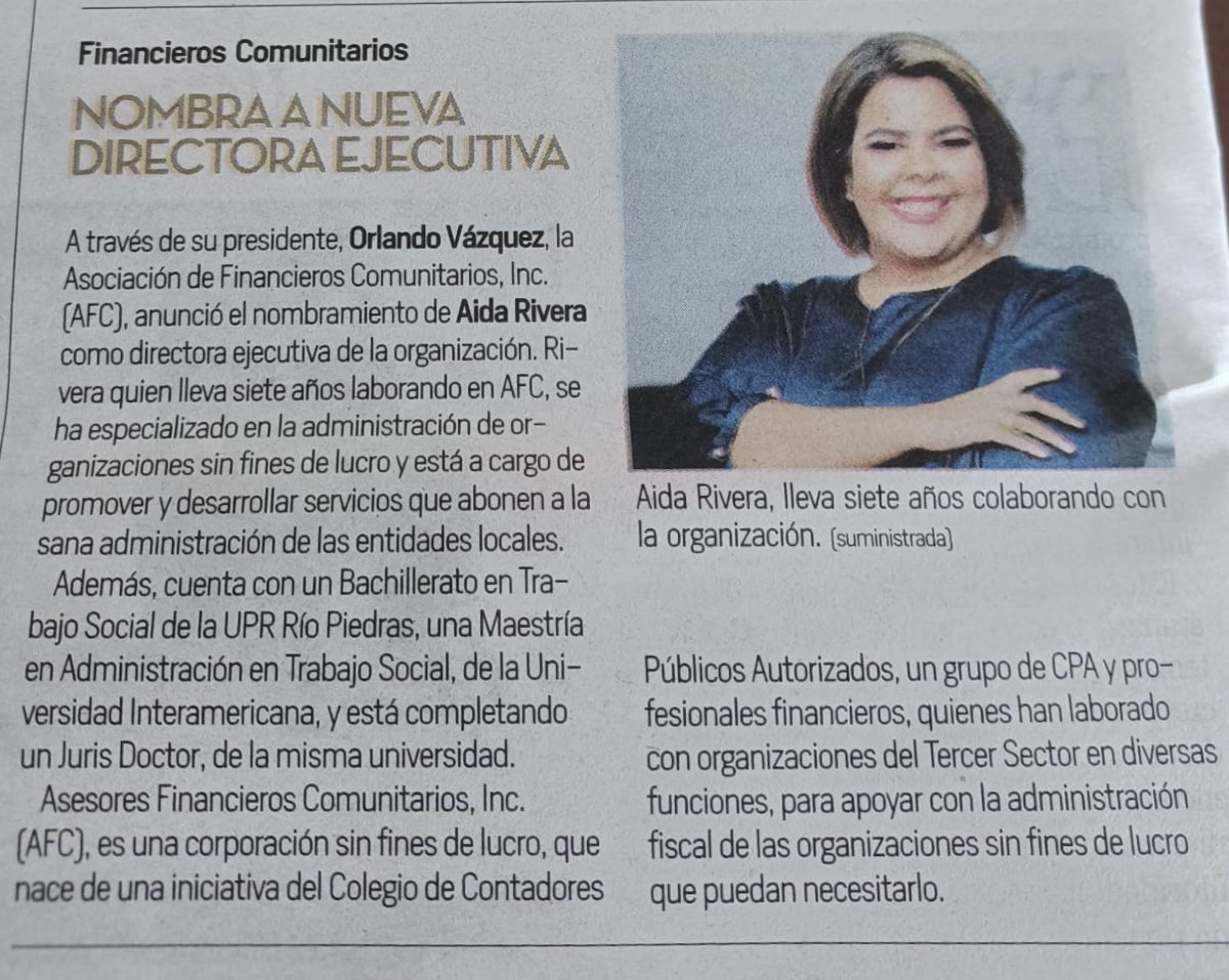 Asesores Financieros Comunitarios tweet media