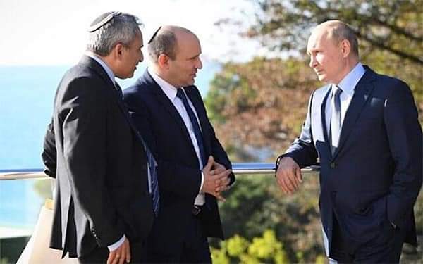 mbahmoses1's tweet photo. Israel as Negotiator: Prime Minister Naftali Bennett in meeting now with President Putin over Ukraine. https://t.co/w2Jmmhf0m0