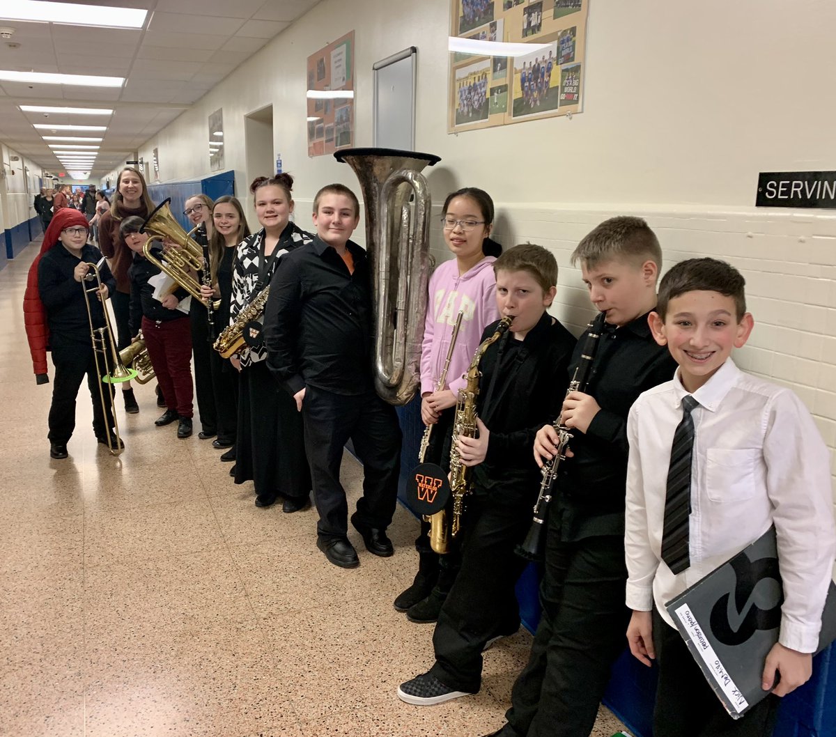 MsBecker5's tweet photo. Kicking off Music In Our Schools Month with Elementary All-County at Romulus! The students had fun performing with other students from area schools 🖤🧡🎶 #NYMIOSM22 #MusicConnectsUs https://t.co/ep3sv6sx40