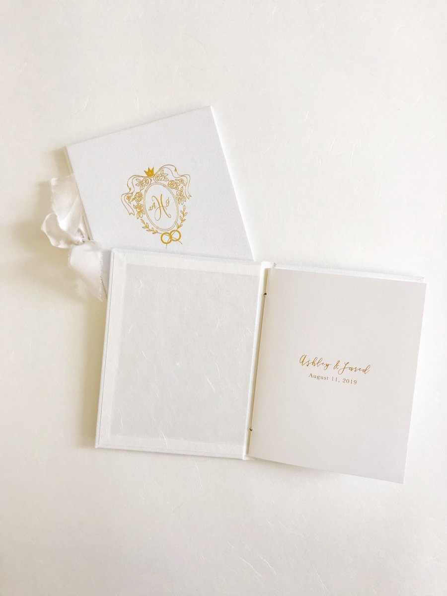 WedStoryWriter's tweet photo. We love creating custom vow books for couples! This one was a favorite, made for @ashleyiaco and @jaredhaibon . https://t.co/SsTPhIwcVN