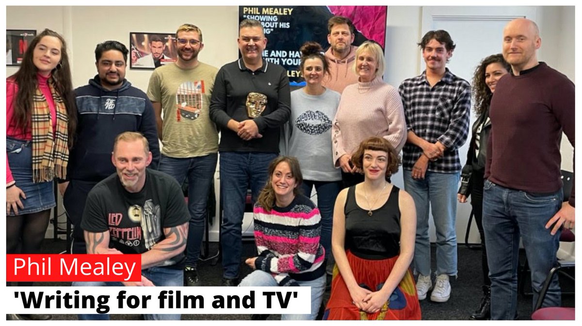 ActUpNorth's tweet photo. Throwback to last week's 3 hour masterclass in Manchester with BAFTA winning writer, actor and producer, @PhilMealey - ‘The Royle Family’ and 'Early Doors'.
Students were mentored on writing the first few pages of a brand-new script!
#philmealey #baftawinner #writerandactor https://t.co/6c6JDtSLeT