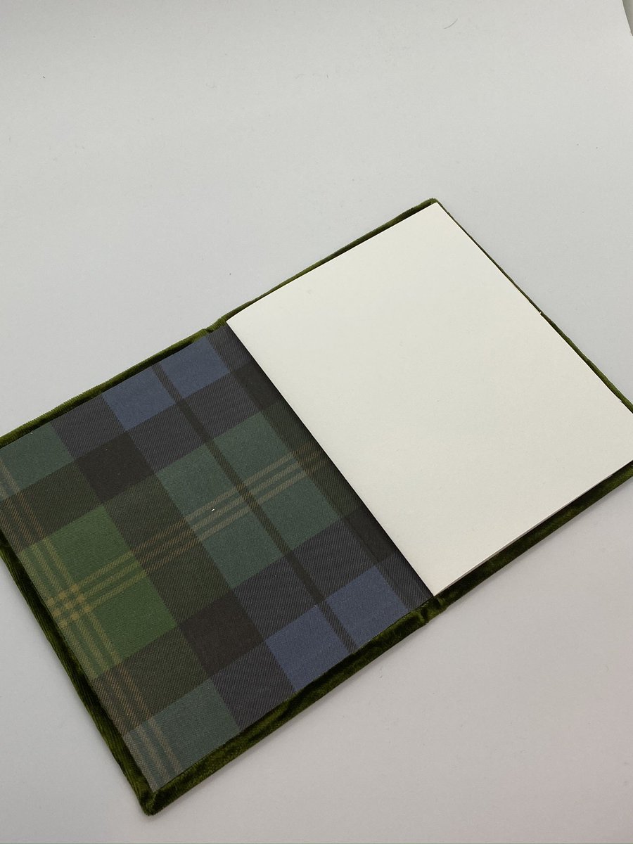 WedStoryWriter's tweet photo. We added a family tartan to this vow book—perfect for a Scottish wedding! https://t.co/mY8qEYK2mN