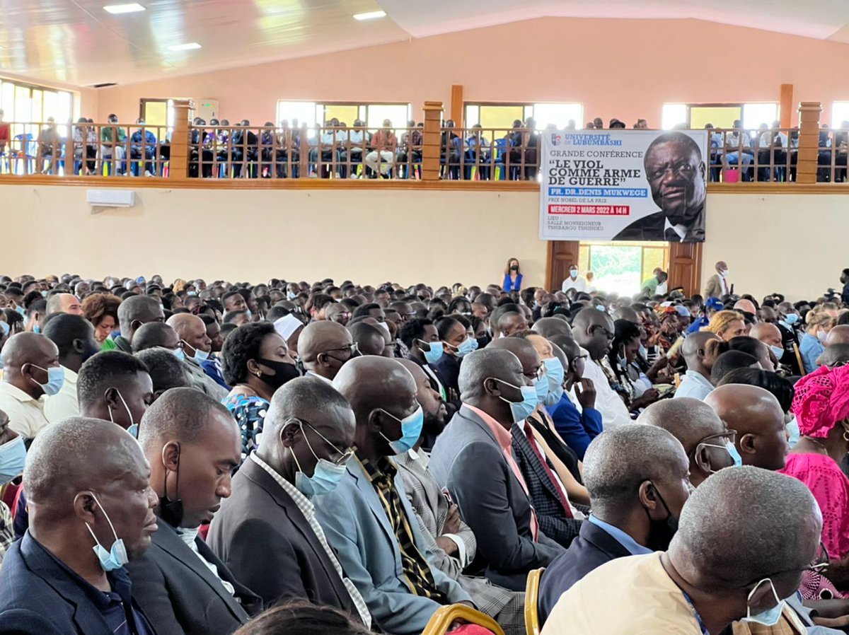 Merci à toutes celles et ceux grâce à qui la conférence de #Lubumbashi a pu voir le jour. C’est avec une grande émotion que je remercie les quelques 1300 personnes qui se sont déplacées pour cette 1ére conférence scientifique dans les universités en #RDC