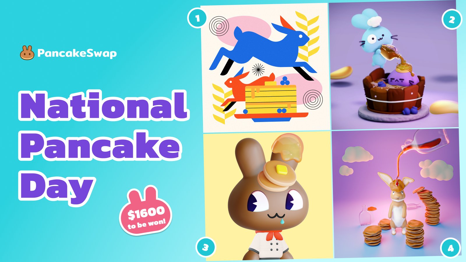 PancakeSwap 🥞 BSC on Twitter "1/4 🥞 PancakeSwap Celebration of National Pancake Day! Show