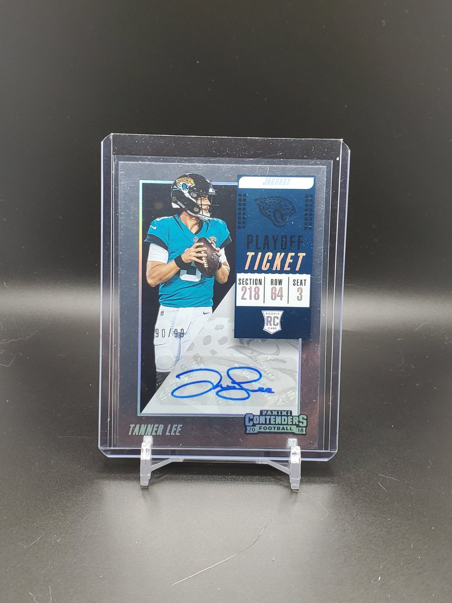 JudgeFemUp's tweet photo. Day 10: Tanner Lee
Contenders Rookie Ticket Autos (Base, /99, Cracked Ice & Optic)
I've had people ask me if I "actually collect" obscure jaguar players and the answer is yes, I really do. Lol
#PCShowcase
#ICollect https://t.co/UPwyna0Ezi