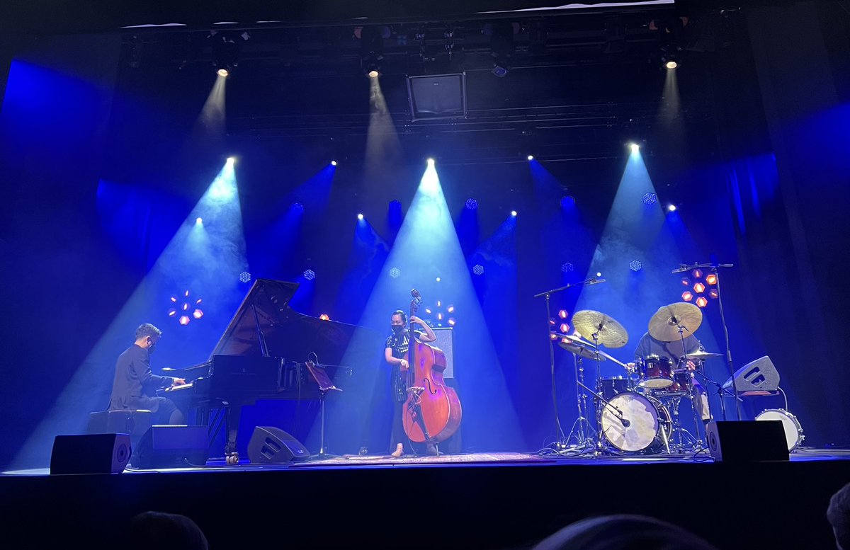 TuomasVaittinen's tweet photo. Always a pleasure to get guests from the US 🙂 Vijay Iyer Trio delivered a fantastic set with their trademark intensity at @Savoyteatteri JAZZFest https://t.co/xbwVXTOKX1