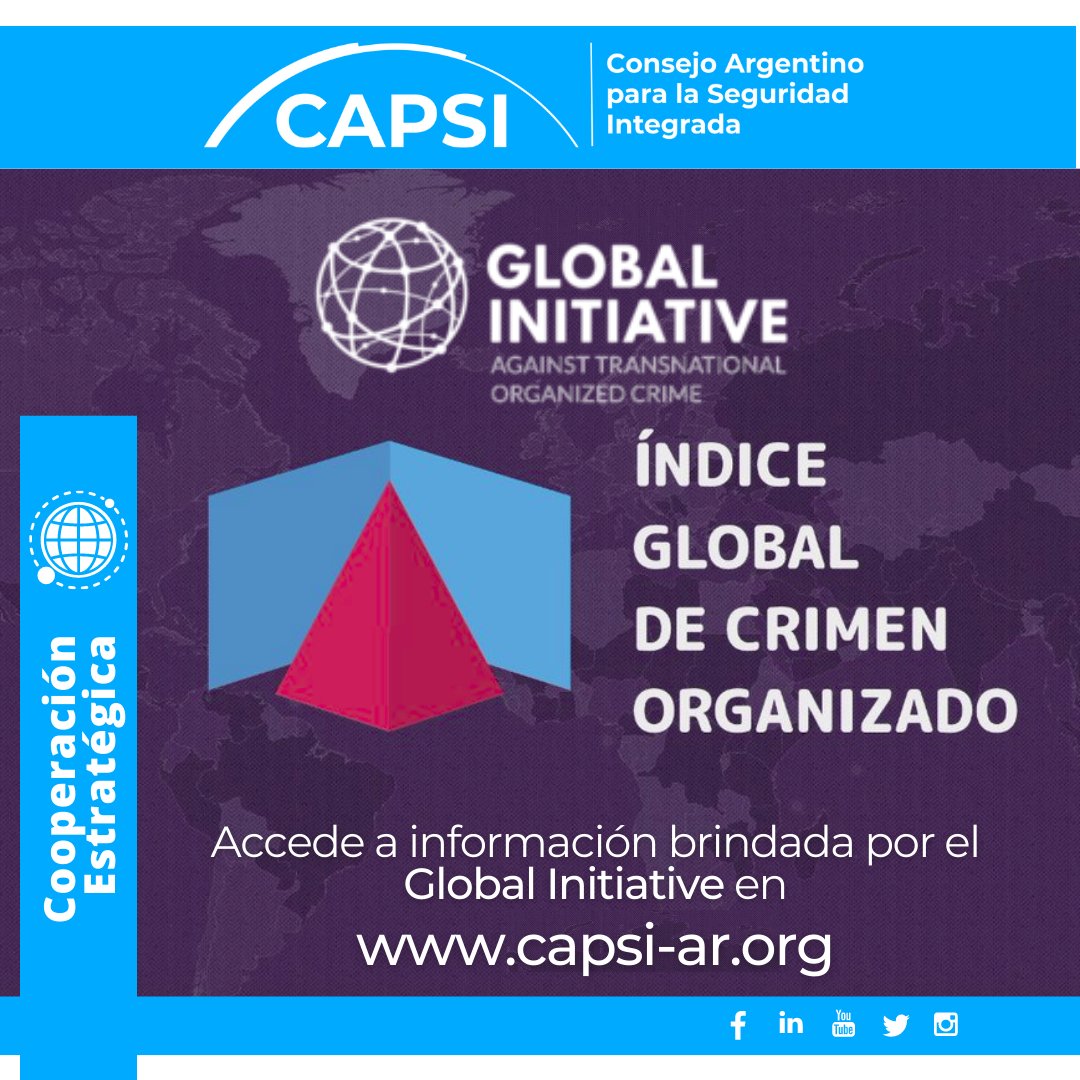 CapsiArg's tweet photo. 🌐 Agradecemos a @GI_TOC_esp  por brindarnos la posibilidad de contar con el mapa #OCIndex2021 en el marco del Índice Global de Crimen Organizado.

🔗 Utiliza y consulta en https://t.co/DlcvsswvWo

#DejandoHuella #CTOC https://t.co/VXON3pZ96a