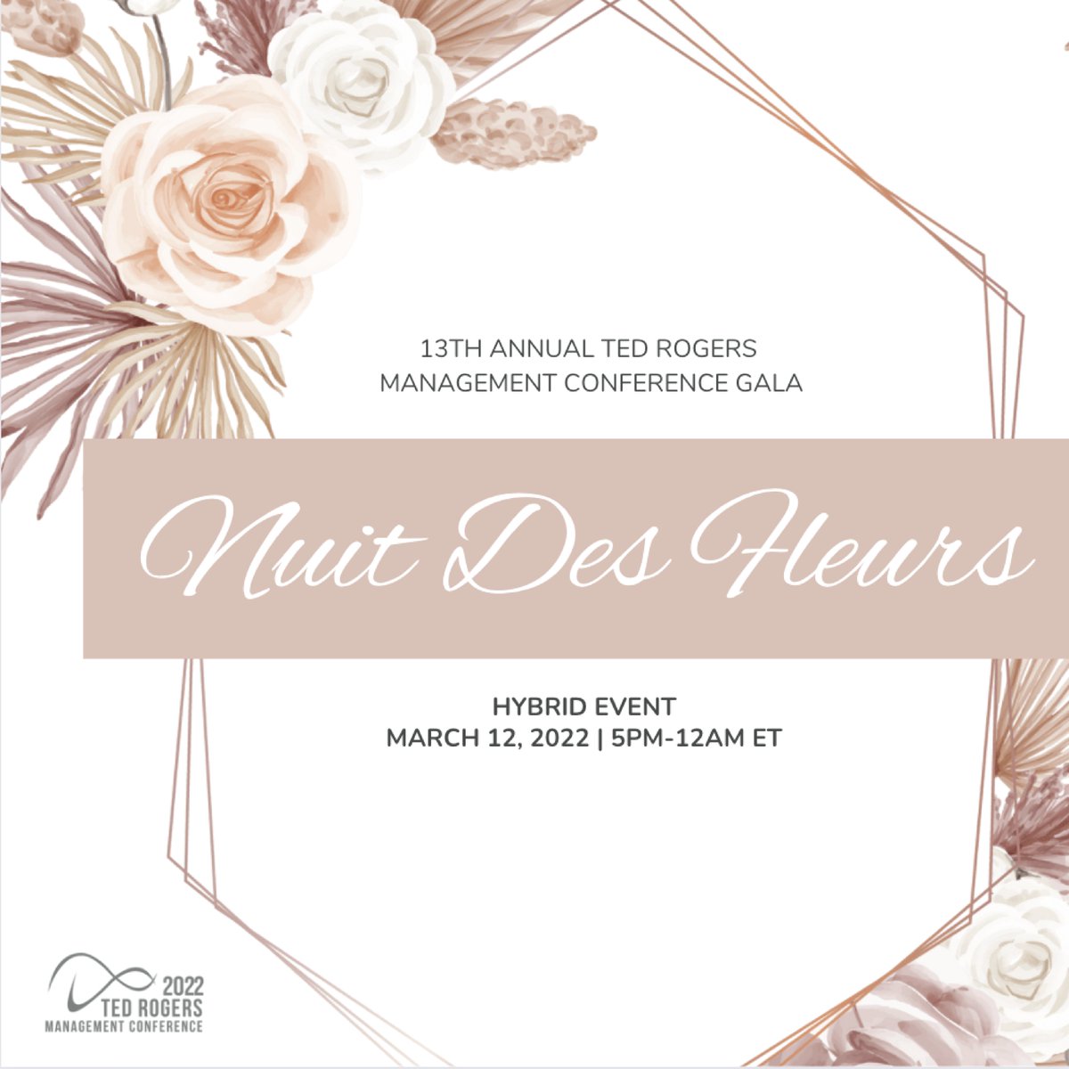 TRMC is very excited to announce our hybrid gala theme for this year's conference! Nuit Des Fleurs is our black-tie gala that will be held on March 12 starting at 5pm! Can't wait to see you all there!✨