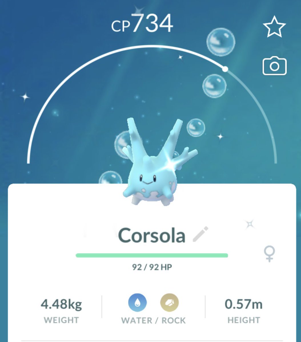 copytonic's tweet photo. FINALLY! ✨💙 Shiny Corsola 💙✨ https://t.co/5w9t9y3lFM