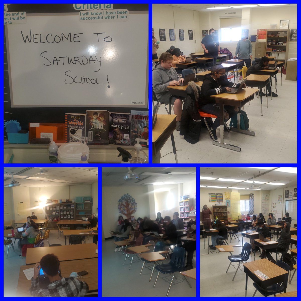 Horacetta1's tweet photo. Our @HinesSpartans 8th grade Scholars attend Saturday School to prepare for the upcoming Writing SOL'S. HMS English Teachers Rock!!!💙💛
@gatz_lisa @KristelEpps @NNPSLeads https://t.co/QA5Wt10kA9