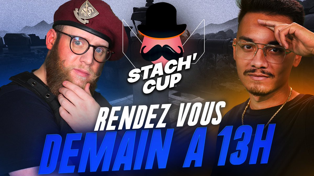 Dwight44954's tweet photo. Demain à partir de 13h00 ce sera les phase finale de la #StachCup avec @SaivenTV
Qui de #AKM #Pipous #AberrantFrerot #TheNextGoats sera sur le podium ?! 🤔
📍https://t.co/R7n5aVNoqQ
En prime demain il y aura une grosse annonce mais chuut 🤫 https://t.co/AnNxb7HCy7