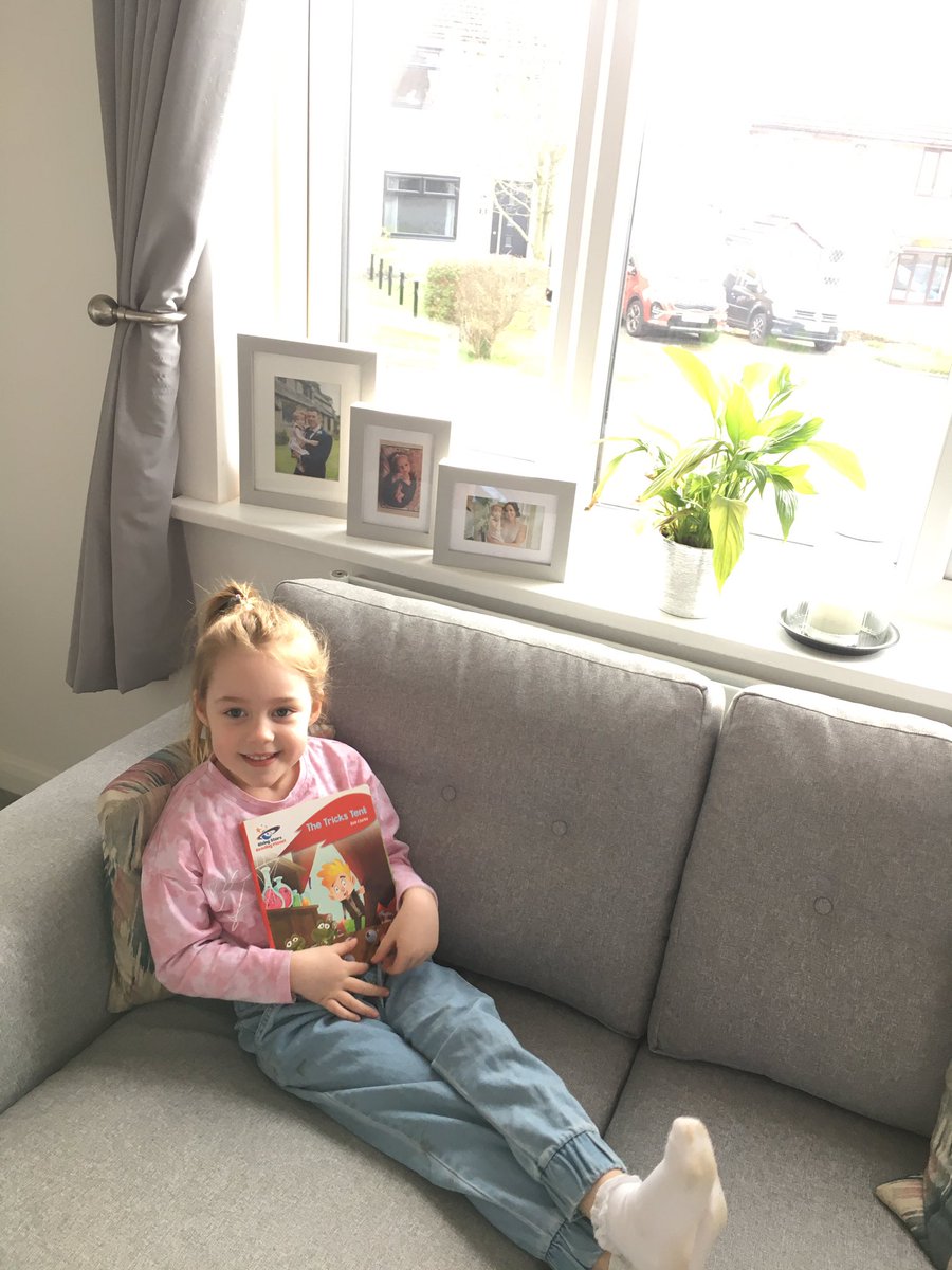 slbamber's tweet photo. Homework challenge - 1/12 reading on the sofa ✅ @PeelParkClass2 @PeelParkEYFS https://t.co/kFrgkQ24e6