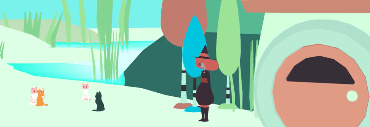 May I interrupt your doomscrolling for a wholesome break. 
Check out this lil game. It's super cute and it's got thirteen and a half of my favourite things in.🐈
<a href="/heynekomatata/">Nekomatata Games</a> 
nekomatata.com/thirteen-and-h…