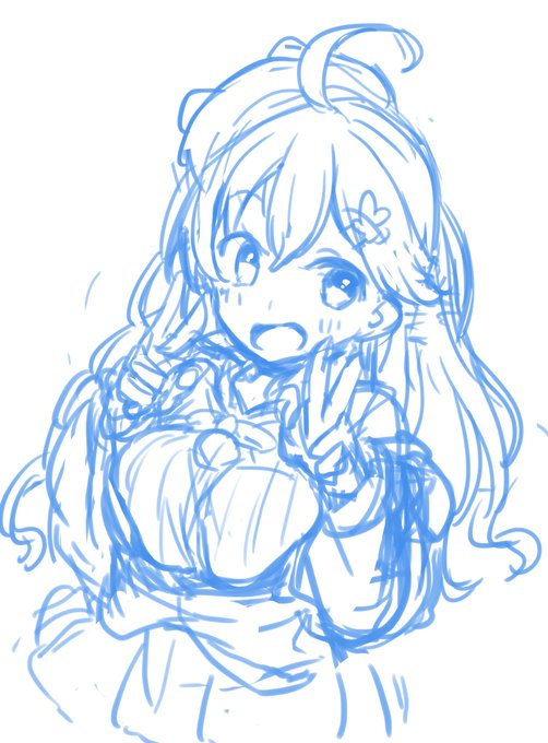 昼間に描いてたけどなんかうーんってなって没にしたラフをば… 