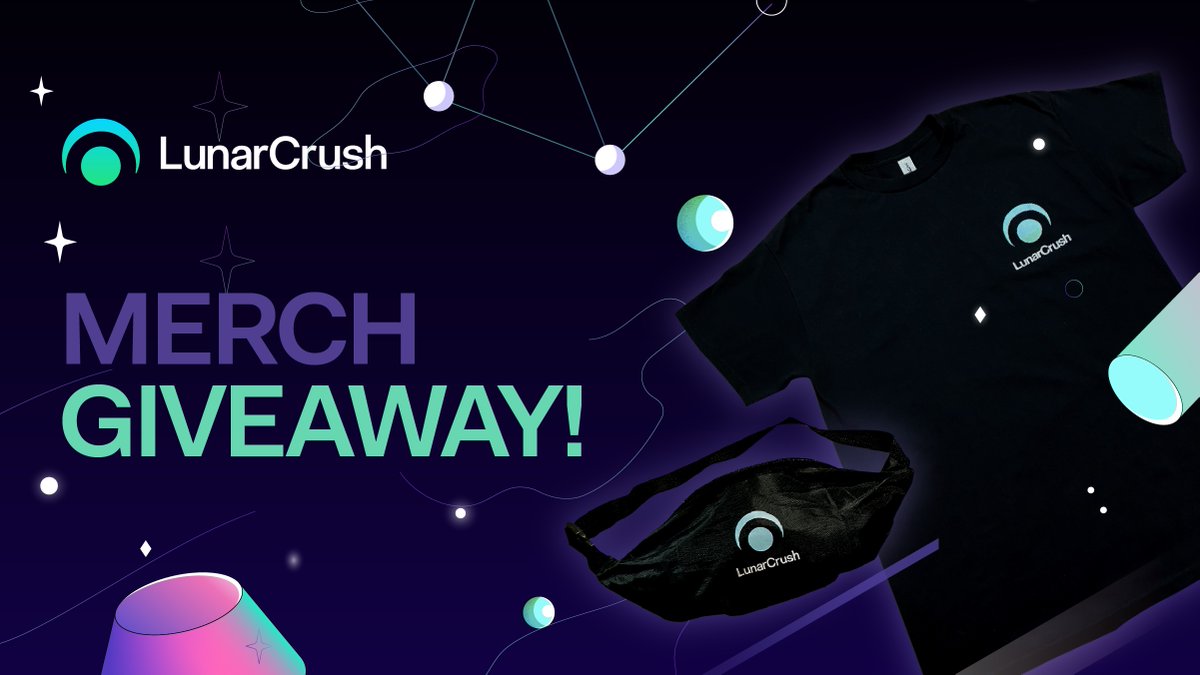 Just passed 250k followers! 🚀

Thanks to all of our followers for your support.💚

🎉We want to celebrate this milestone with a giveaway! 5 lucky winners get a LunarCrush shirt and fanny pack!

To enter:
➡️ RT this post
➡️ Comment on this post and say why you #LoveLunarCrush 🪐