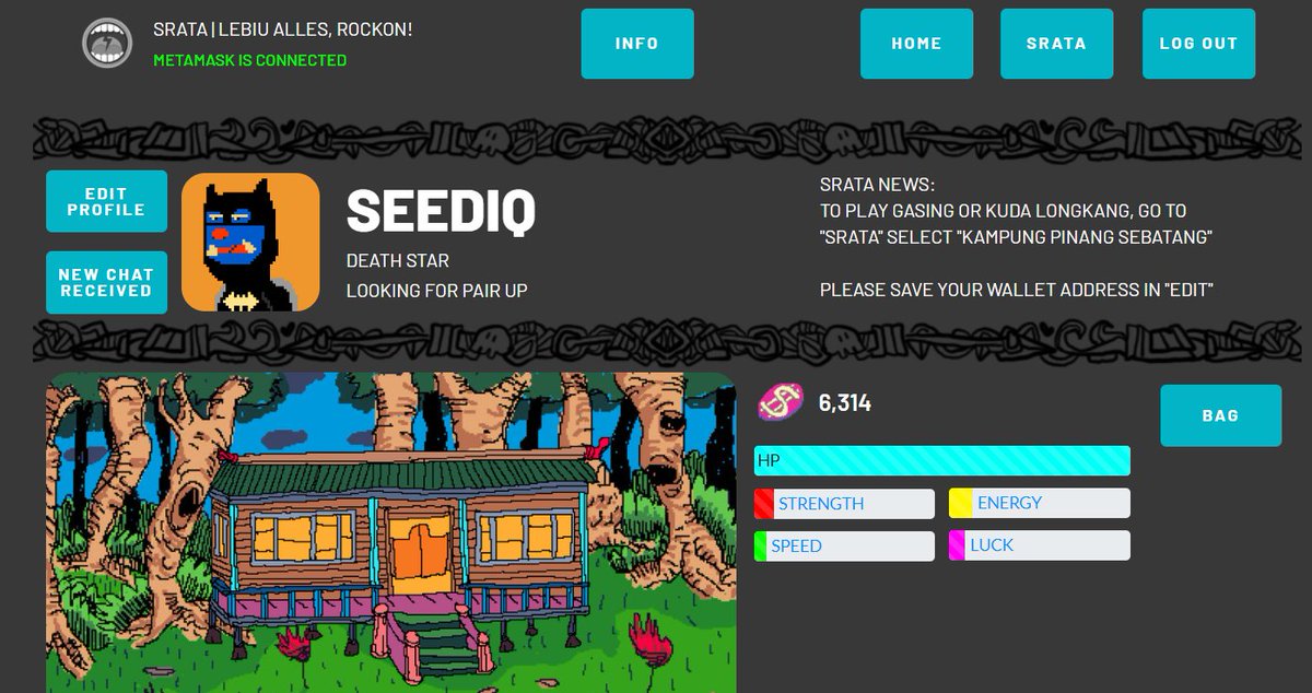 seediq_sigaraga's tweet photo. Screenshot from Srata. Full development note visit: 
https://t.co/eZuVR4lUTe
.
@billionmonkii membership access only. 
.
Korang boleh battle sesama sendiri dalam traditional game. Ada Ranking system as such. More development to come.
.
Lebiu alles, rockon! https://t.co/h3aP1VC5PK