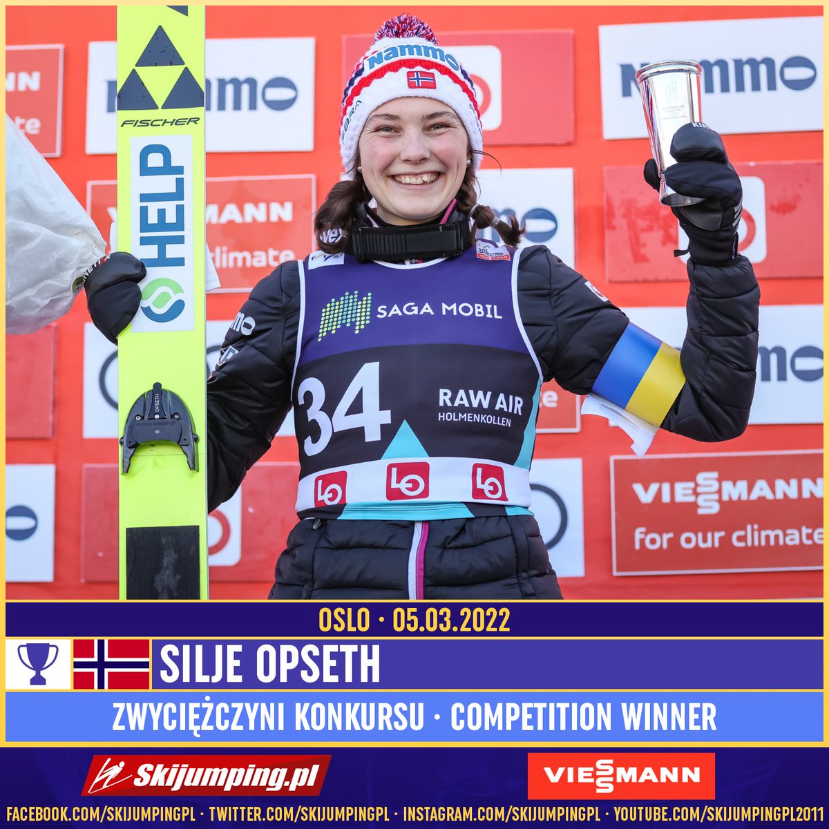 Skijumpingpl's tweet image. TOP3 - WC/#RawAir #Oslo Ladies 05.03.2022:

1. 🇳🇴 Silje #Opseth
2. 🇸🇮 Nika #Kriznar
3. 🇯🇵 Sara #Takanashi

 Congratulations! #skijumpingfamily