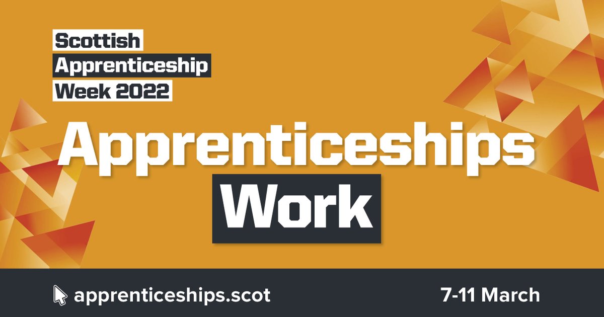 apprentice_scot's tweet photo. #ScotAppWeek22 starts on Monday but there's still time to sign up for one of the many events for parents/carers, learning providers, employers, as well as potential and current apprentices.
Take a look at our events calendar: https://t.co/EDiyJKZJmC
#ApprenticeshipsWork https://t.co/NvbToR5yQR
