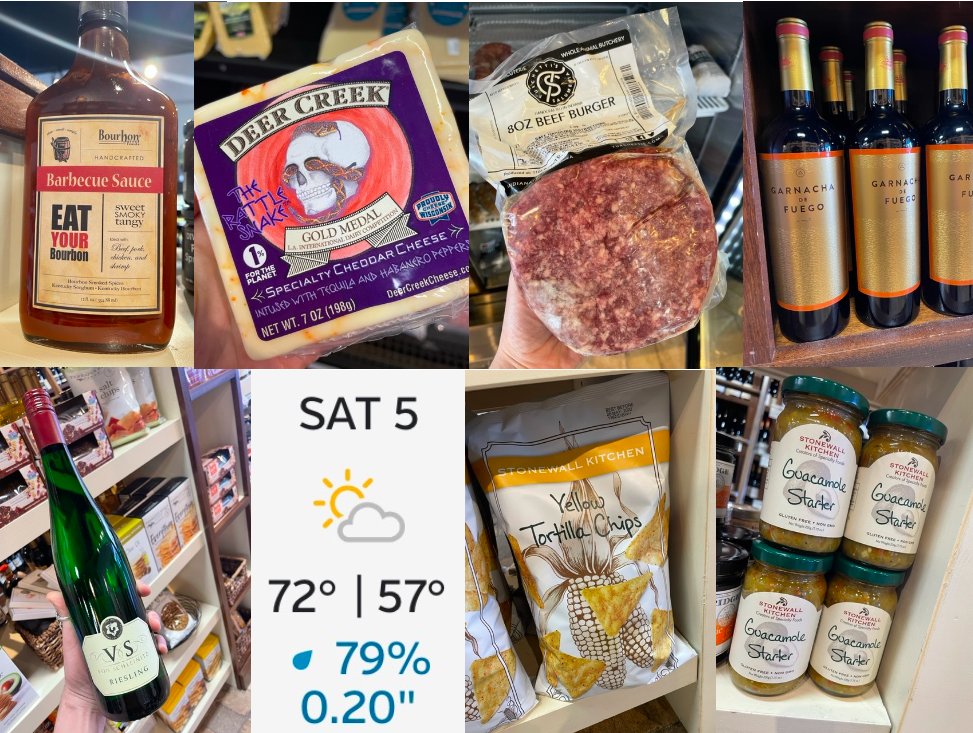 70 degrees today? Has spring arrived?

We have all you need to throw together a quick meal on the grill and enjoy the day outside!

#getgrilling