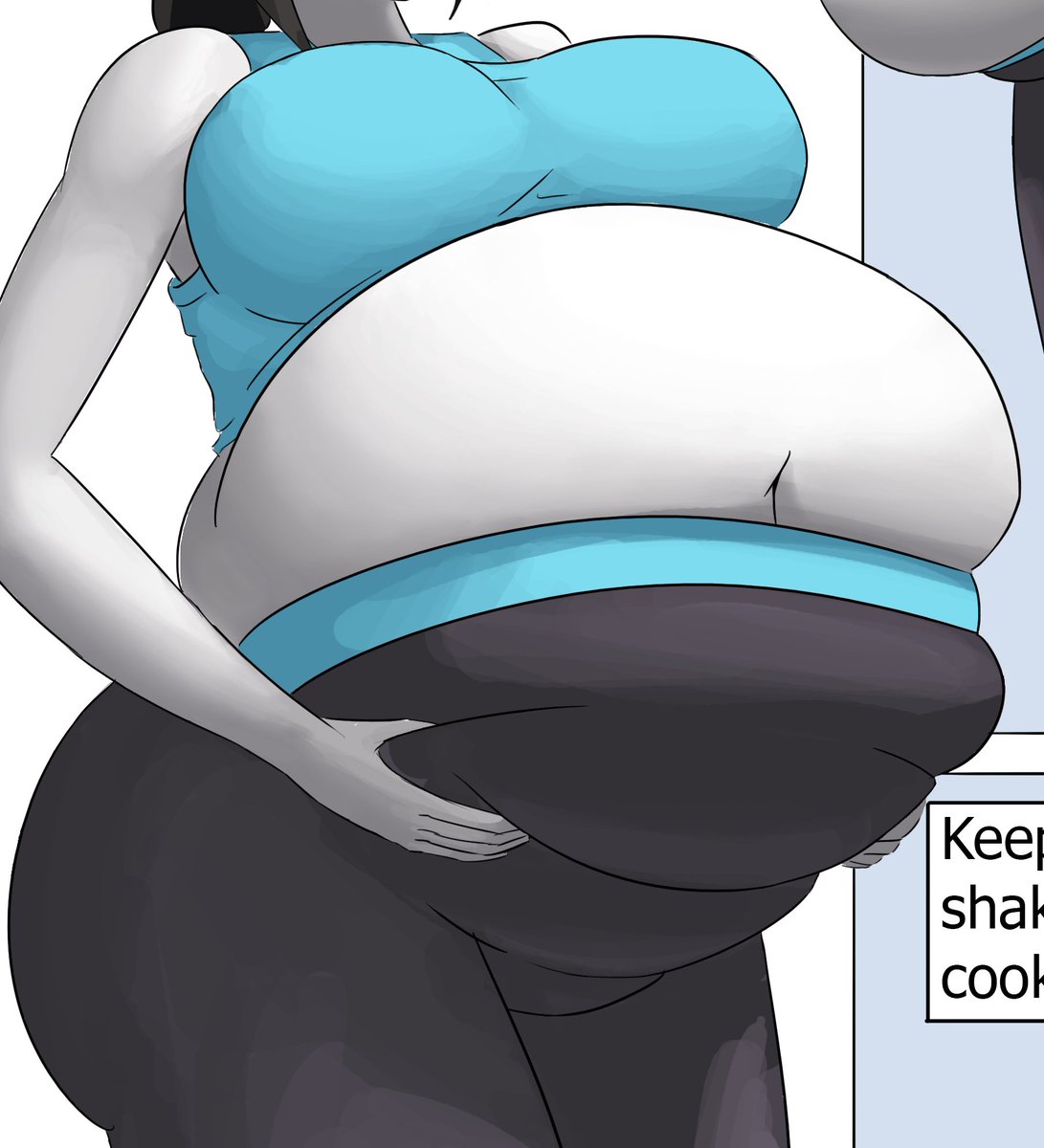 HellsChubbyCEO's tweet photo. (🖤suggested kinks: attempted weight loss, extreme weight gain)

"Damn it...!" Sweat runs down Lucifer's head and bulbous belly, after mere seconds running on the treadmill. "Why can't I work off this gut...!"

(credit: @/thethickerwasp) https://t.co/wuHDros5Sm