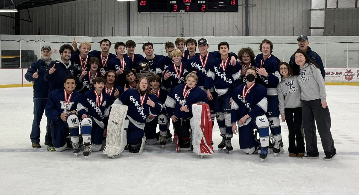 The Generals beat a talented Hayfield / South County / Edison team 3-2 to clinch their 3rd CSHL championship in 4 years.  

Boyagian🚨🚨  
Wilson🚨🍏
Bogachev🍏
Burmeister🍏
Lukas🍏
South with the W in goal

<a href="/WLHSAthletics/">Generals</a> <a href="/GeneralsPride/">Washington-Liberty HS</a> <a href="/HockeyCSHL/">CSHL Hockey</a> <a href="/SunGazetteSpts/">Sun Gazette Sports</a> <a href="/WashPostHS/">WashPost HS Sports</a>