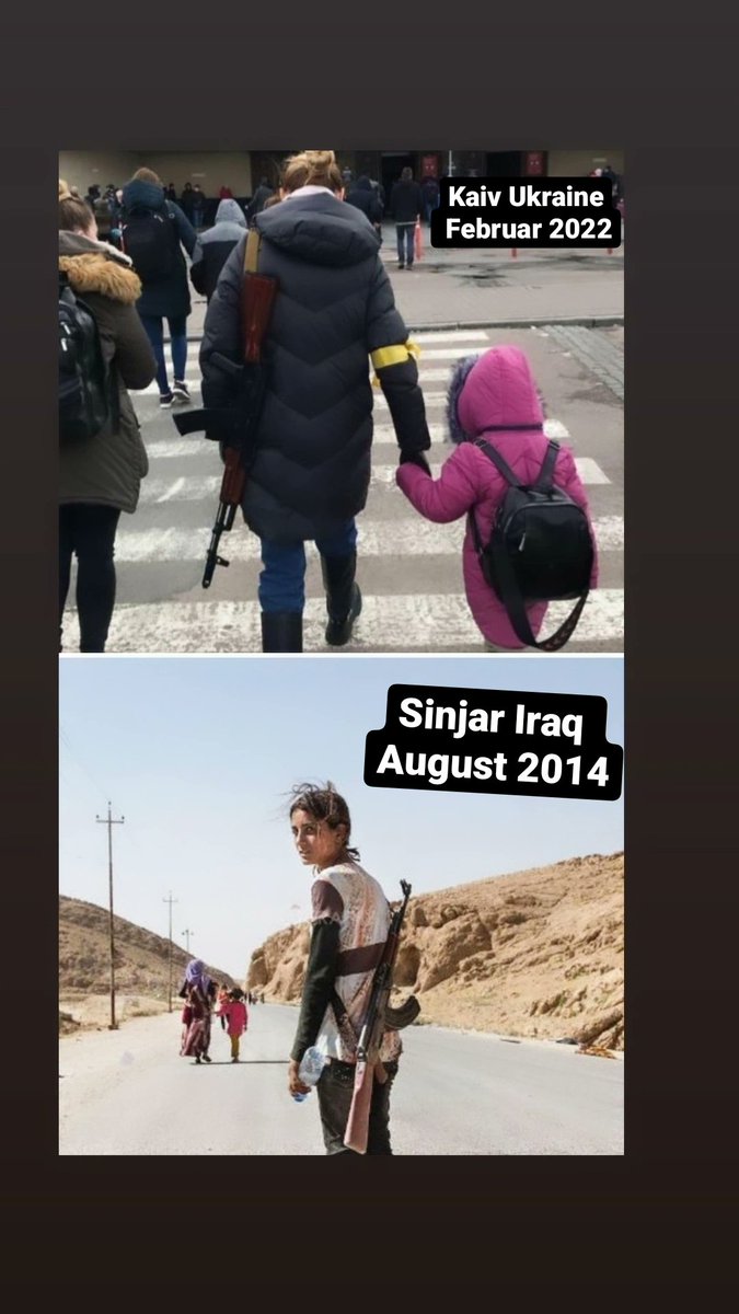 nawaf_alhalo's tweet photo. #Sinjar Iraq August 2014
#Kaiv Ukraine Februar 2022 https://t.co/9CYMhSR2JS