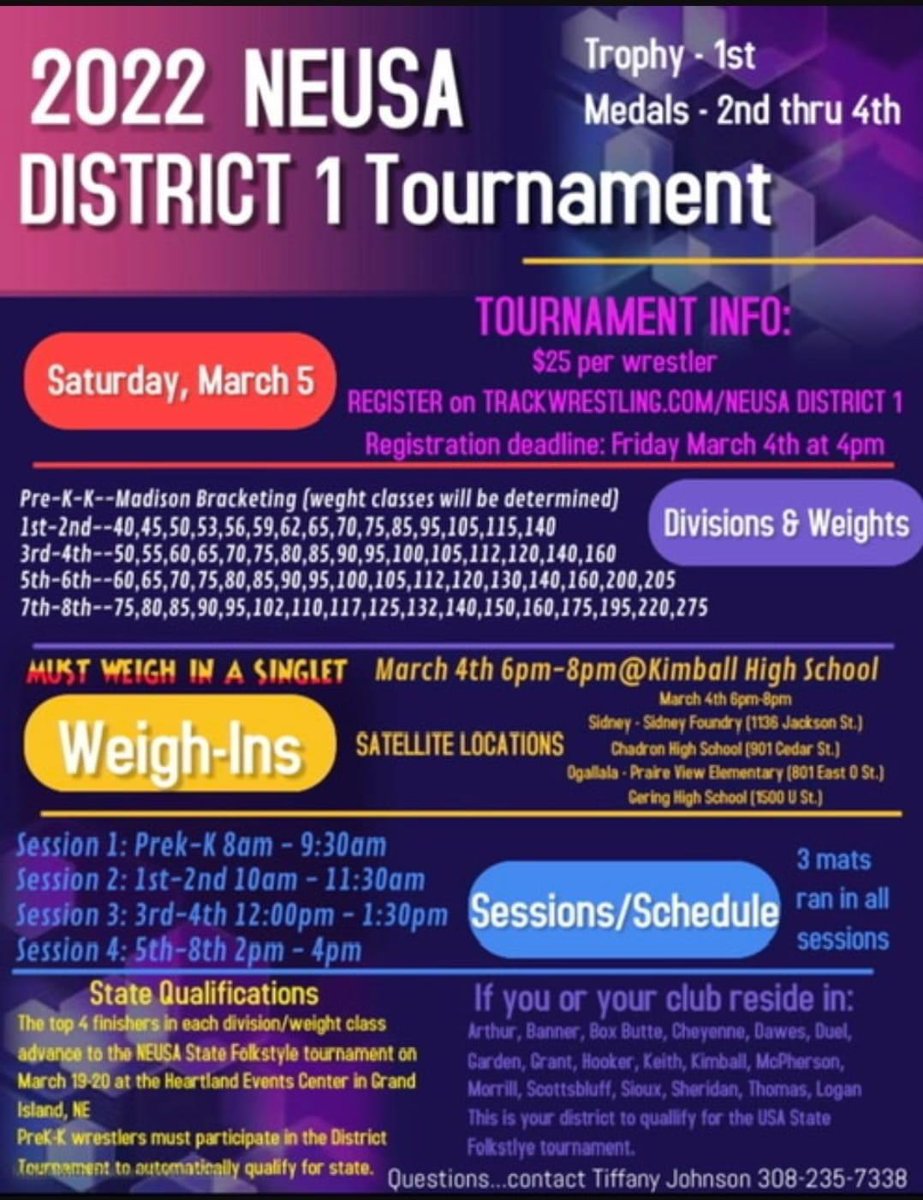 Good Luck to all our wrestlers today as they compete at Districts!
