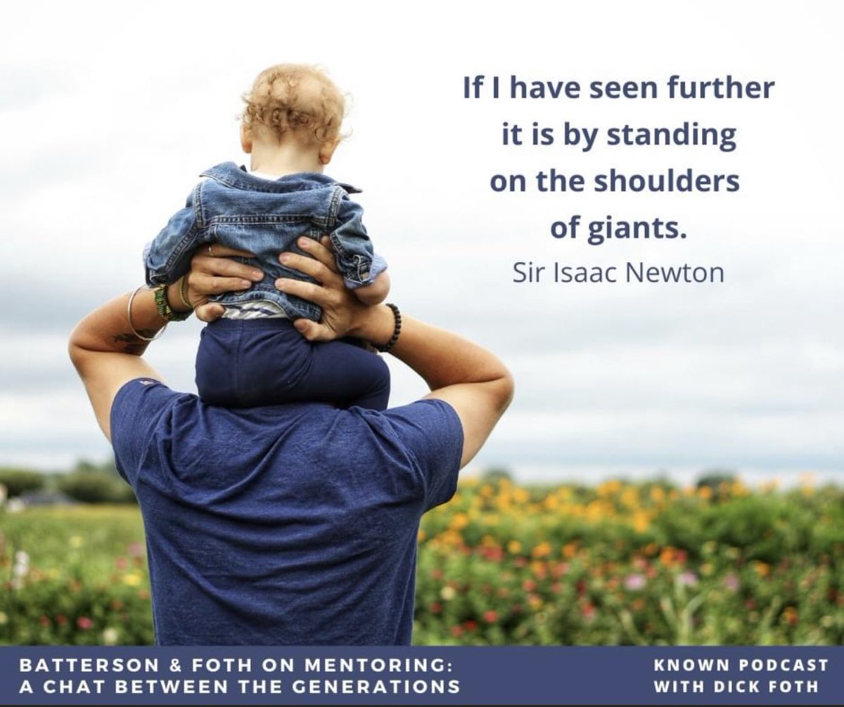 JMichael_Smith's tweet photo. “If I have seen further it is by standing on the shoulders of giants.” ~ Sir Isaac Newton listen 🎧 👉🏼 https://t.co/oHgu9zURhK #knownpodcast #dickfoth #markbatterson #mentoring #mentor #sirisaacnewton #friendgoals #generations https://t.co/KyTblTv86N