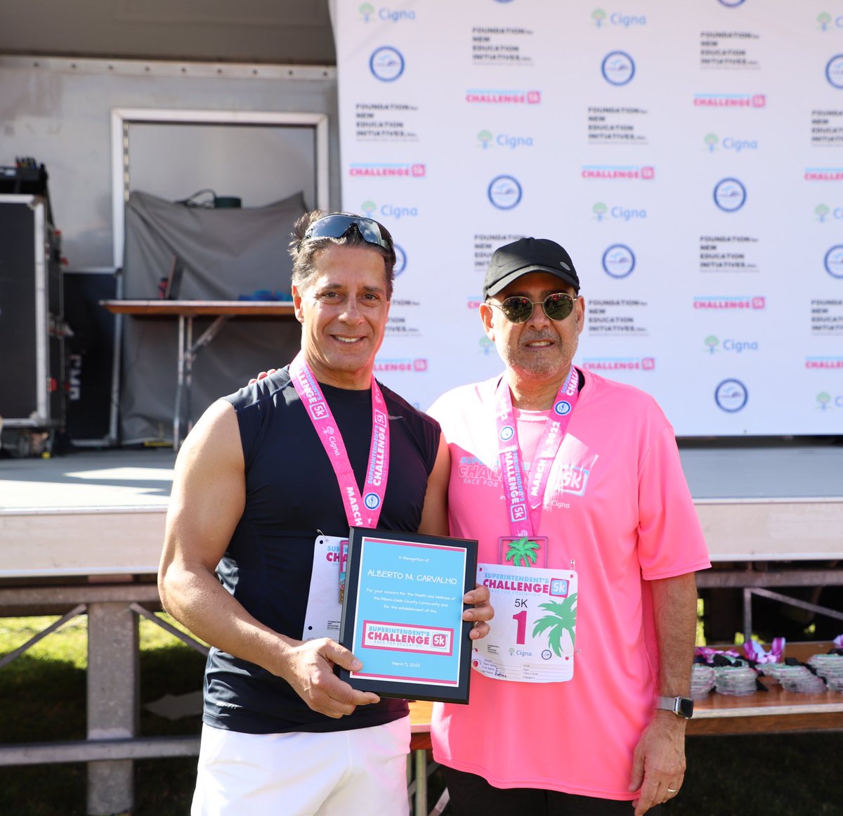 SuptDotres's tweet photo. Seven years ago, former Superintendent Carvalho kicked off the first-ever #MiamiSup5K. Thank you for your vision and for bringing together a community of supporters, year after year, to rally for public education. Welcome home! https://t.co/kpP305R16r